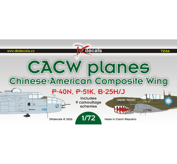 Декаль Літаки CACW 1/72 DKdecals DK72166