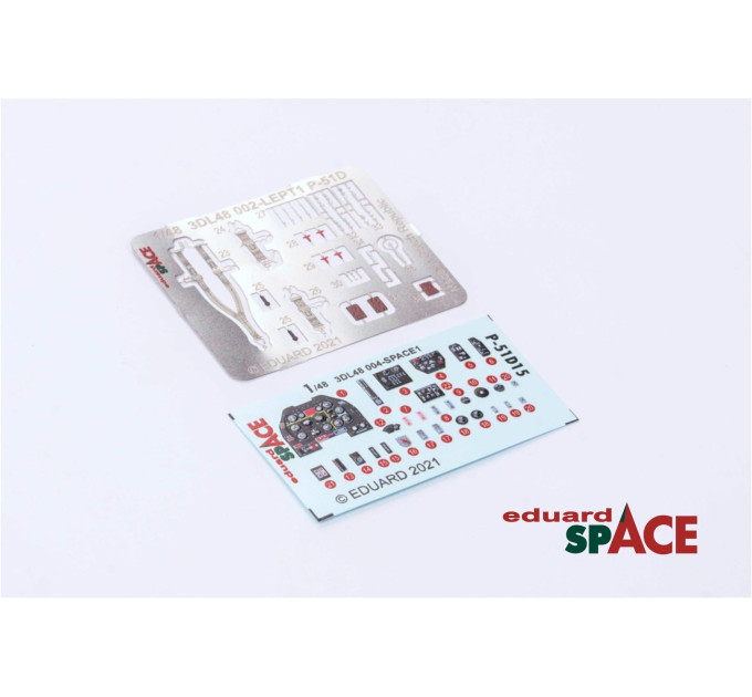 3D декаль P-51D-15+ 1/48 SPACE Eduard 3DL48004