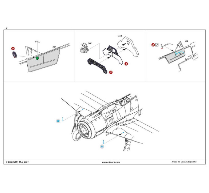 3D декаль для Fw 190A-8/R2 1/48
