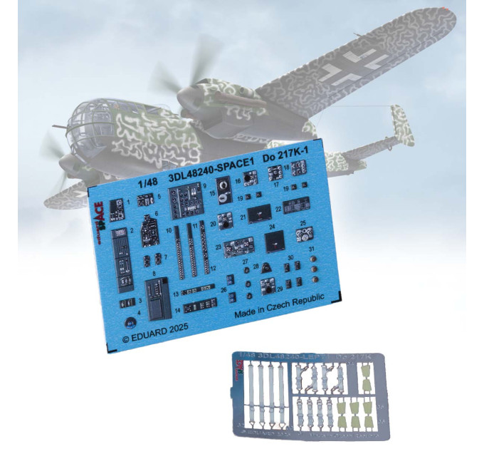 Декаль Do 217K SPACE 1/48 Eduard 3DL48240