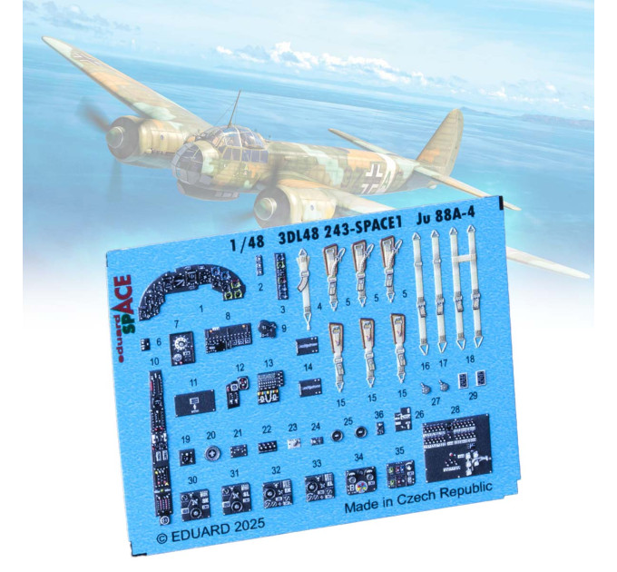 Декаль Ju 88A-4 SPACE 1/48 Eduard 3DL48243