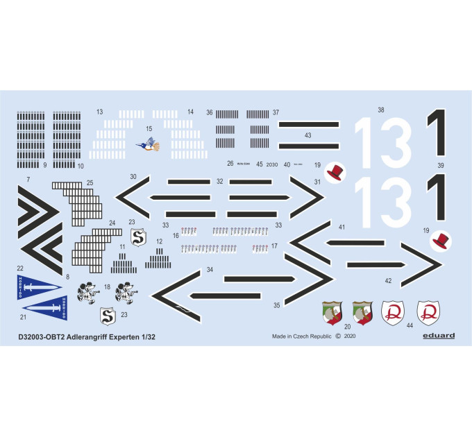 Декаль ADLERANGRIFF: Experten 1/32 Eduard D32003