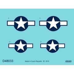 Декаль P-51D Mustang 1/48 нац.позначення Eduard D48033