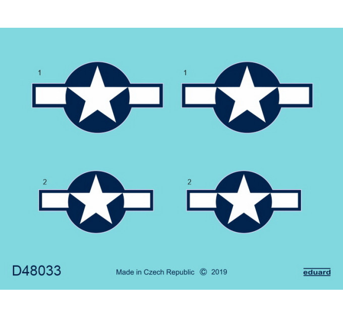 Декаль P-51D Mustang 1/48 нац.позначення Eduard D48033