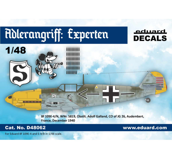 Декаль ADLERANGRIFF: Expertenh 1/48 Eduard D48062
