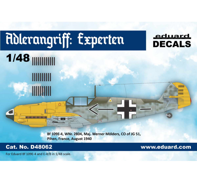 Декаль ADLERANGRIFF: Expertenh 1/48 Eduard D48062