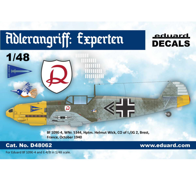Декаль ADLERANGRIFF: Expertenh 1/48 Eduard D48062