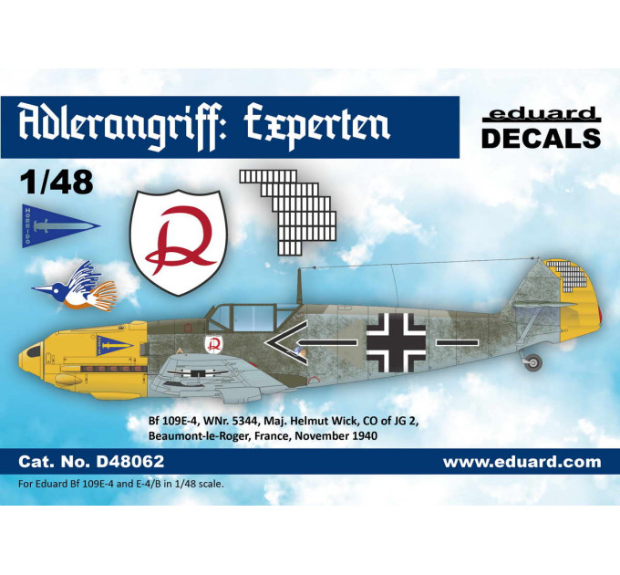 Декаль ADLERANGRIFF: Expertenh 1/48 Eduard D48062