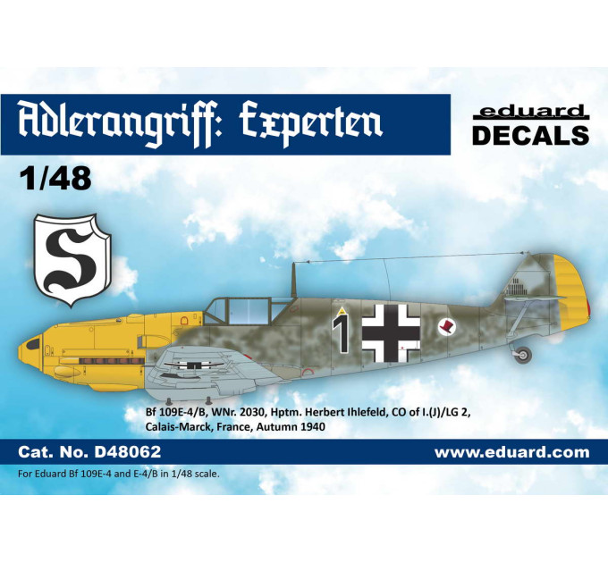 Декаль ADLERANGRIFF: Expertenh 1/48 Eduard D48062