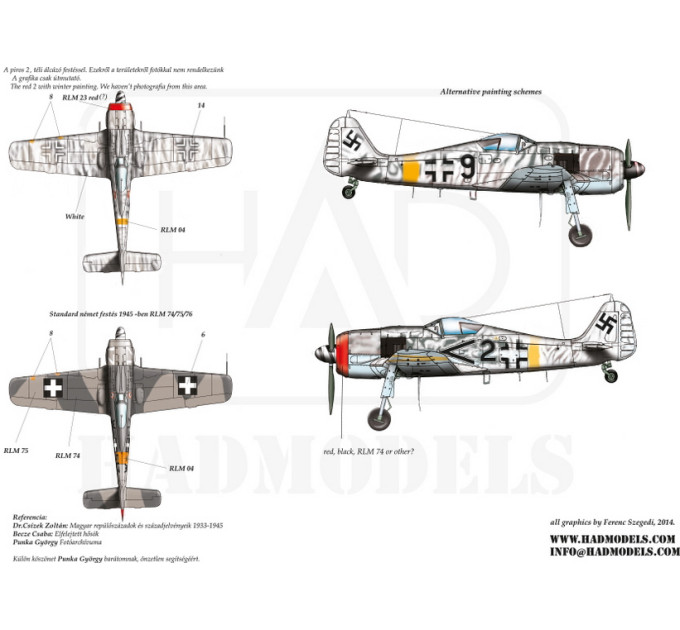 Декаль Fw 190F-8 1/48 частина 2 HADmodels 48083