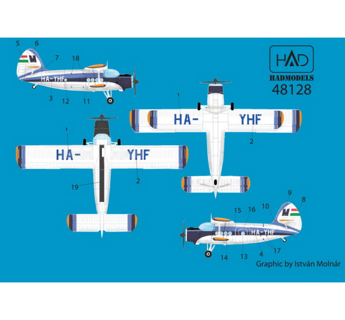 Декаль Ан-2 1/48 частина 2 HADmodels 48128
