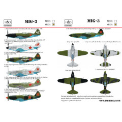 Декаль МіГ-3 1/48 частина 3 HADmodels 48131