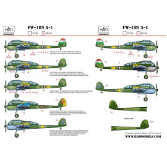 Декаль Fw 189 1/48 HADmodels 48133