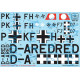 Декаль Do 215B / Do 17S 1/48 частина 1 HADmodels 48145