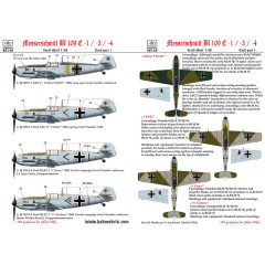 Декаль Bf 109E-1/3/4 1/48 HADmodels 48148