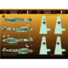 Декаль Bf 110D-3 / E-2 1/48 Africa частина 1 HADmodels 48154