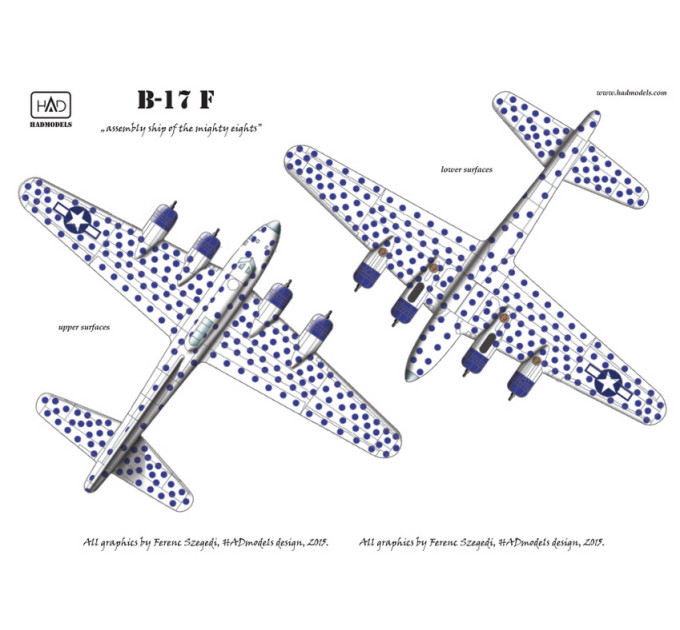 Декаль B-17F 1/48 HADmodels 48159