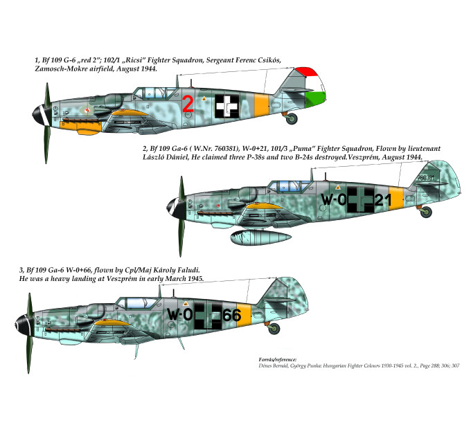 Декаль Bf 109G-6 1/48 частина 2 HADmodels 48175
