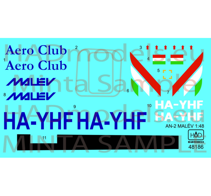 Декаль Ан-2 1/48 частина 3 HADmodels 48186