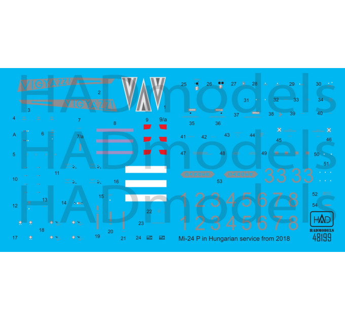 Декаль Мі-24П 1/48 в НАТО HADmodels 48199