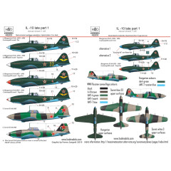 Декаль Іл-10 1/48 частина 1 HADmodels 48205