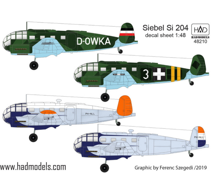 Декаль Si 204 1/48 HADmodels 48210
