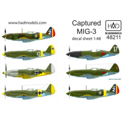 Декаль МіГ-3 1/48 частина 3 HADmodels 48211
