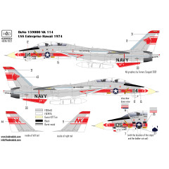Декаль F-14A VF-1 1/48 Wolfpack USS Enterprise HADmodels 48218