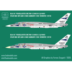 Декаль RA-5C 1/48 Vigilante USS NIMITZ HADmodels 48220