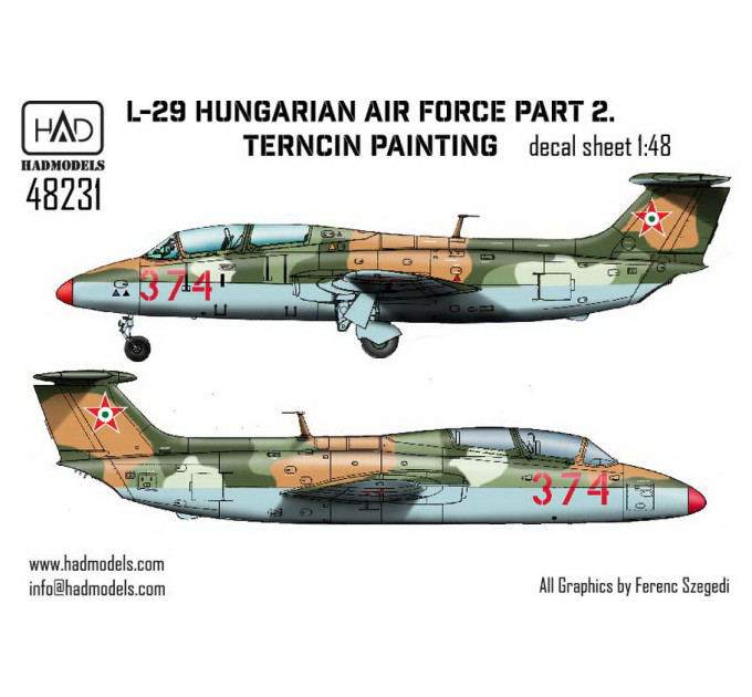 Декаль L-29 1/48 частина 2 HADmodels 48231