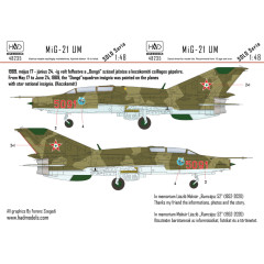 Декаль МіГ-21УМ 1/48 HADmodels 48235