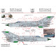 Декаль МіГ-21МФ/БіС 1/48 тех. написи сині HADmodels 48237