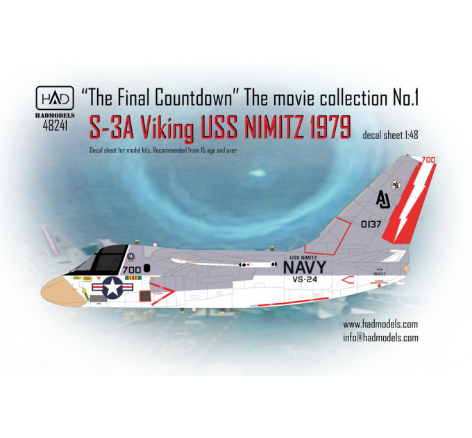 Декаль S-3A 1/48 Viking HADmodels 48241