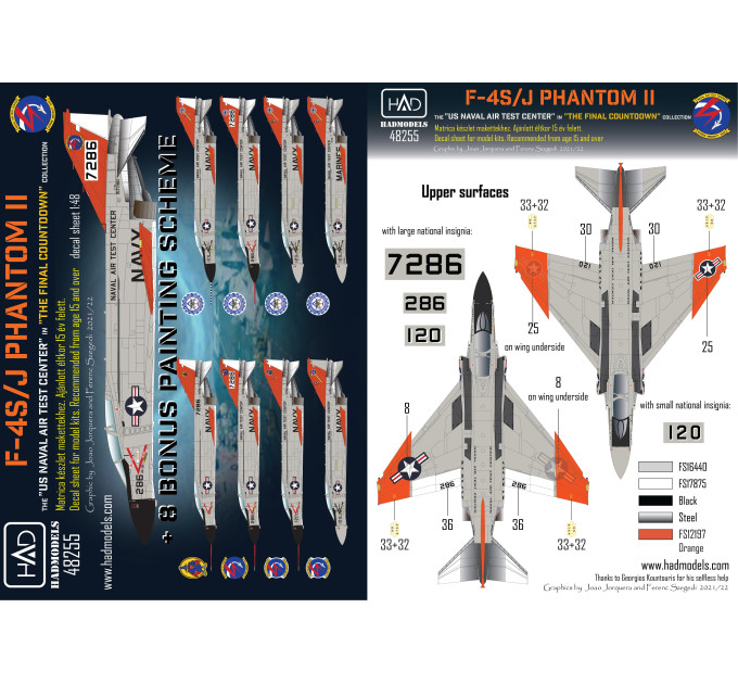 Декаль F-4S/J Phantom II 1/48 HADmodels 48255