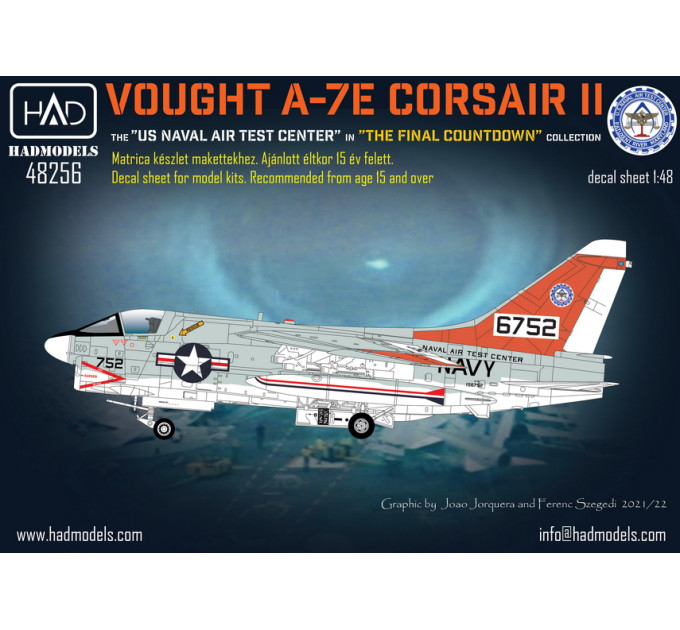 Декаль A-7E 1/48 HADmodels 48256