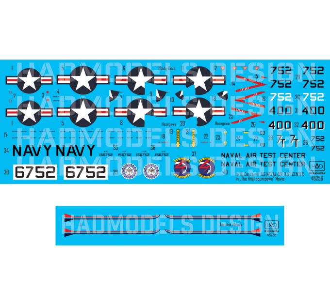 Декаль A-7E 1/48 HADmodels 48256