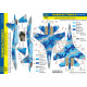 Декаль Су-27 Flanker 1/48 Українських ВПС HADmodels 48257