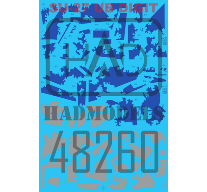Декаль Су-27УБ 1/48 піксель HADmodels 48260