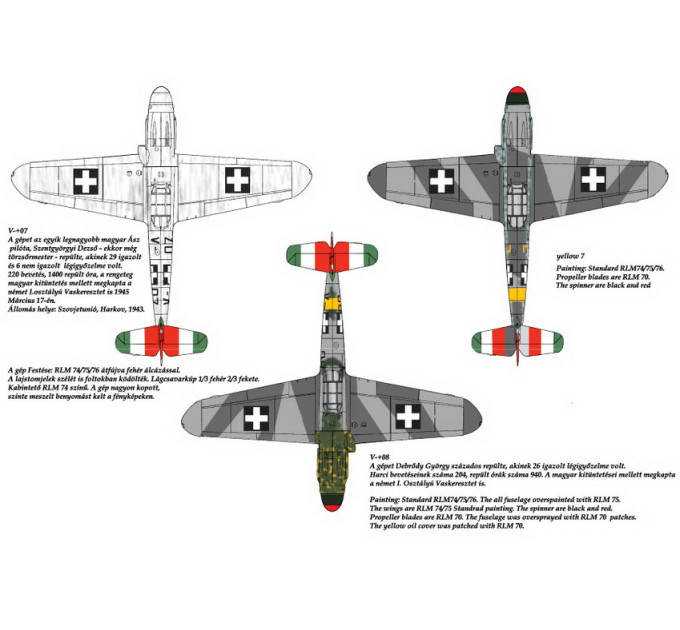 Декаль Bf 109F-4 1/72 HADmodels 72065