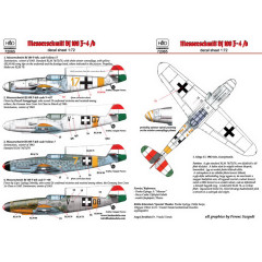 Декаль Bf 109F-4 1/72 HADmodels 72065