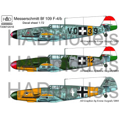 Декаль Bf 109F-4 1/72 HADmodels 72087