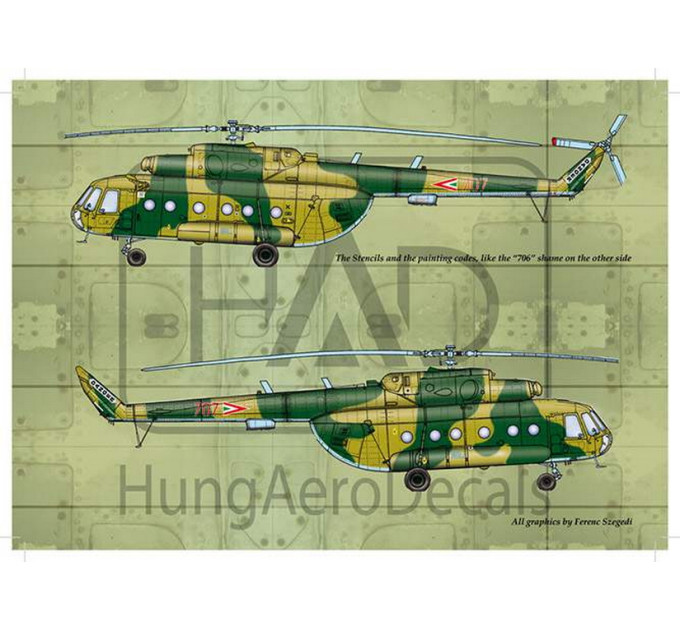 Декаль Mi-17 1/72 HADmodels 72093