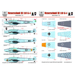 Декаль Bf 110G-4 1/72 HADmodels 72094