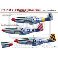 Декаль P-51B Mustang 1/72 HADmodels 72101