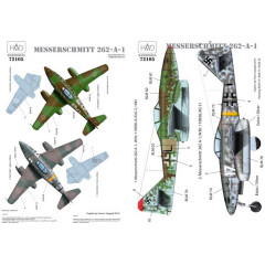 Декаль Me 262 1/72 HADmodels 72105