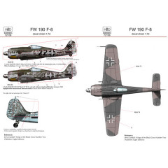 Декаль FW 190F-8 1/72 HADmodels 72106