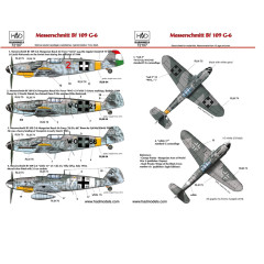 Декаль Bf 109G-6 1/72 HADmodels 72107