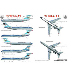 Декаль Ту-134 1/72 HADmodels 72136