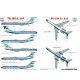 Декаль Ту-134 1/72 HADmodels 72136