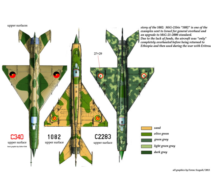 Декаль МіГ-21МФ 1/72 HADmodels 72143